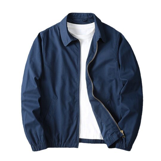 2024 Spring and Autumn Jacket Men's Casual Washable Old Vintage All-match Long-sleeved Men's Fashionable Jacket