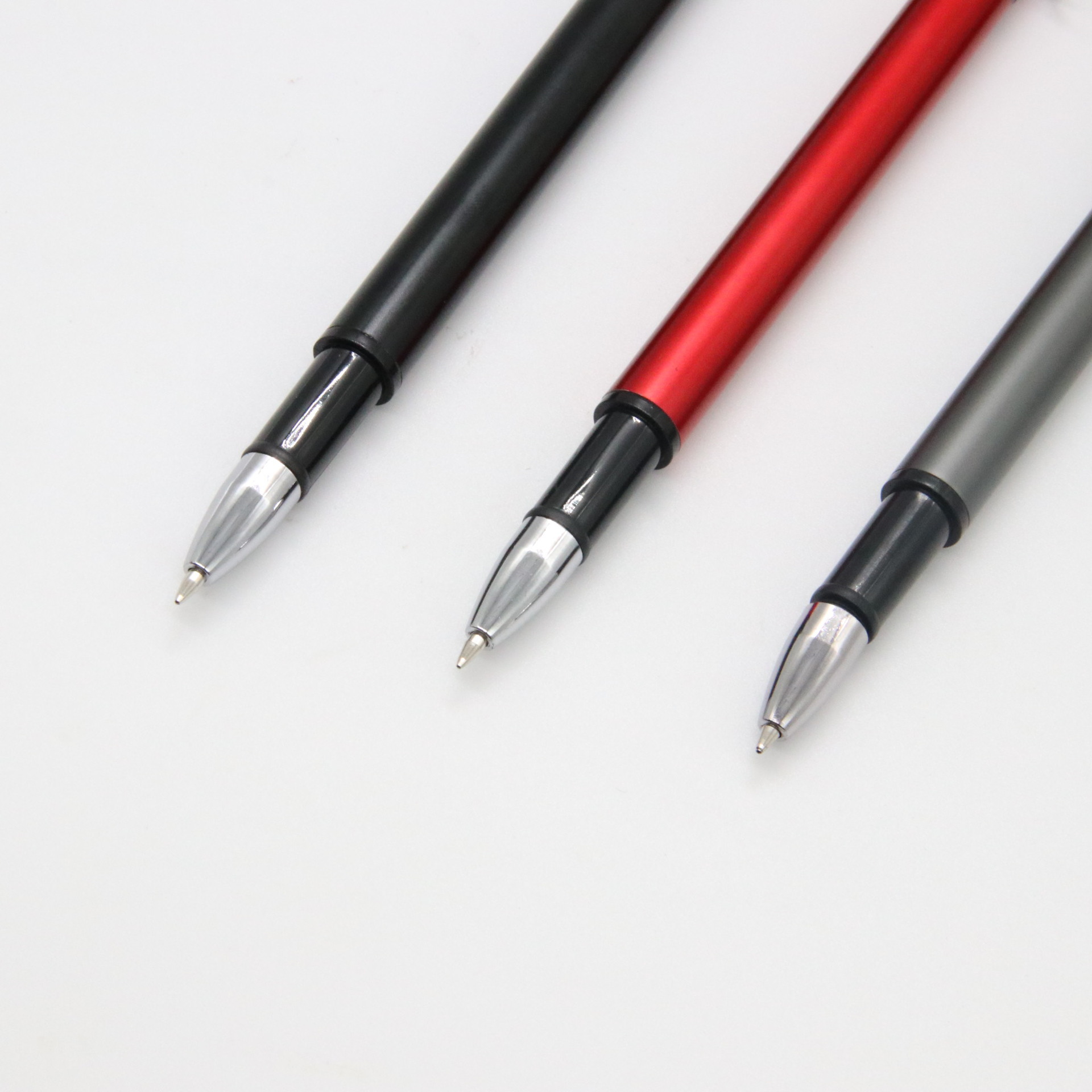 Pluma de metal pluma de gel pluma láser logo publicidad pluma en stock promoción bolígrafo insertar pluma de regalo