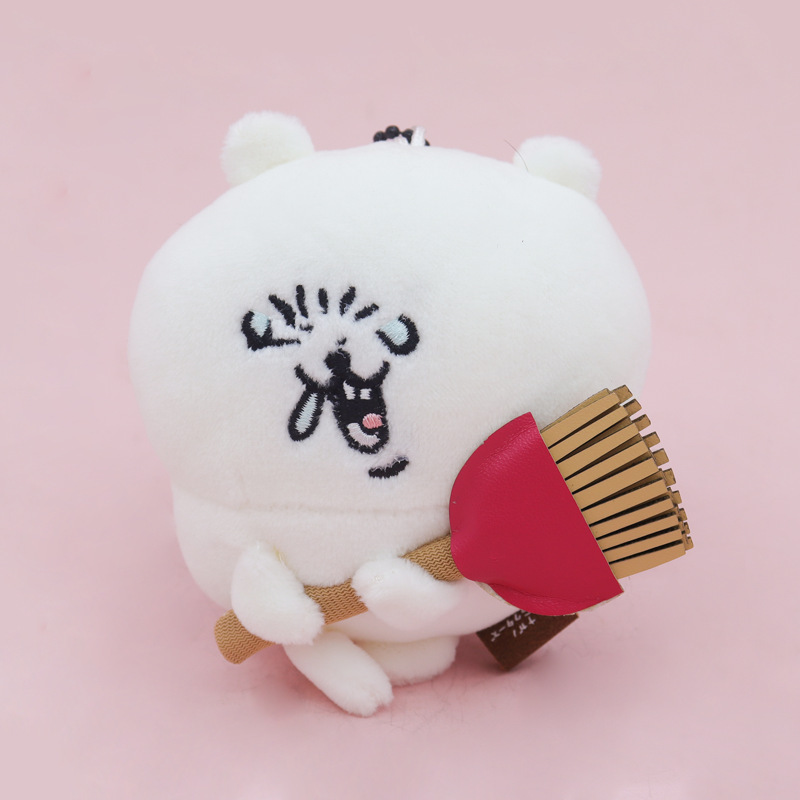 日本の新しいかわいい自虐的なクマのゴム製賞品舐めナイフウサキぬいぐるみガールハートペンダントギフト|undefined