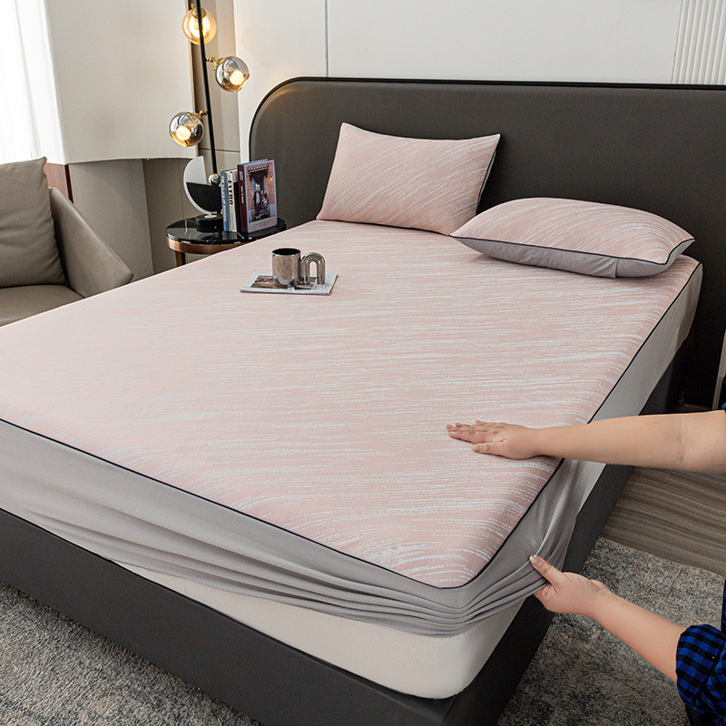 Sombrilla de cama de seda de hielo de verano pieza individual 2025 nueva cubierta protectora de colchón con todo incluido