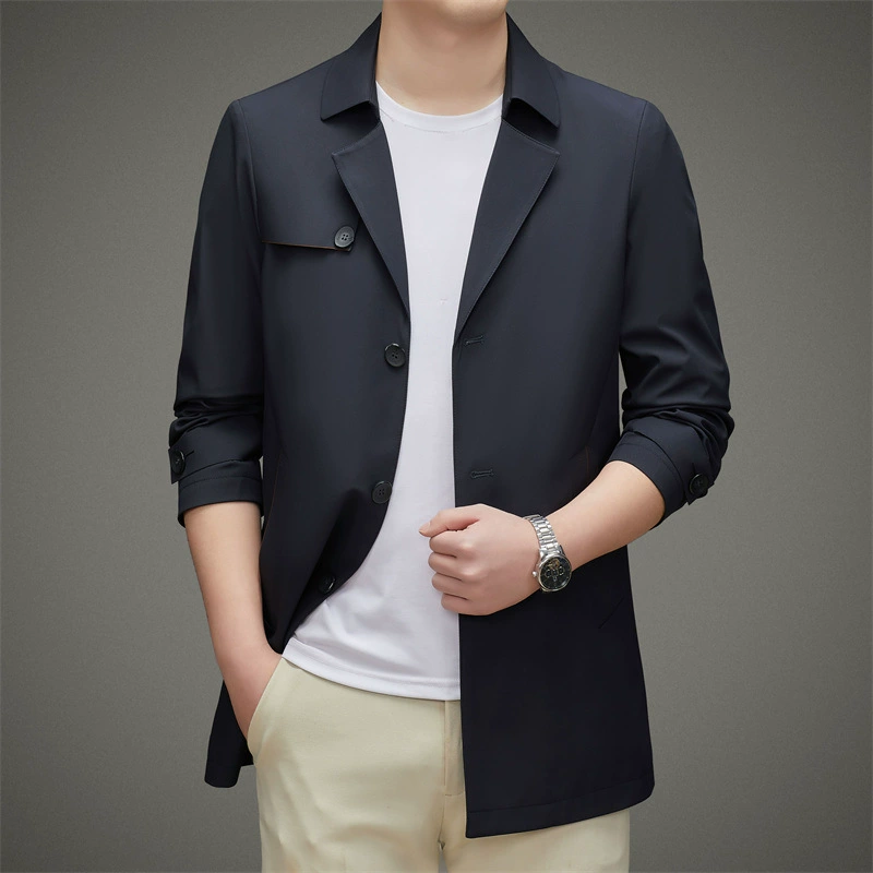 Модное осеннее trench coat, универсальный костюм, кардиган, пиджак, корейский стиль