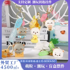 搪胶公仔;盲盒玩具/盲袋玩具/洞洞乐;钥匙扣及钥匙扣配件