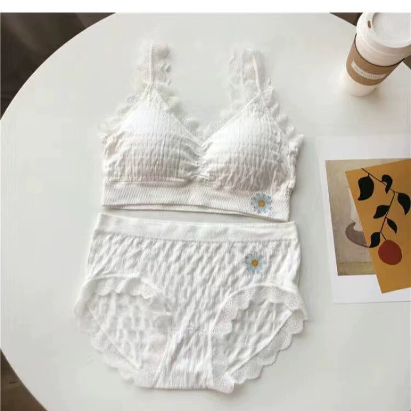 Underwear, comfortable set, lace protective underware, bra, mid rise, beautiful back