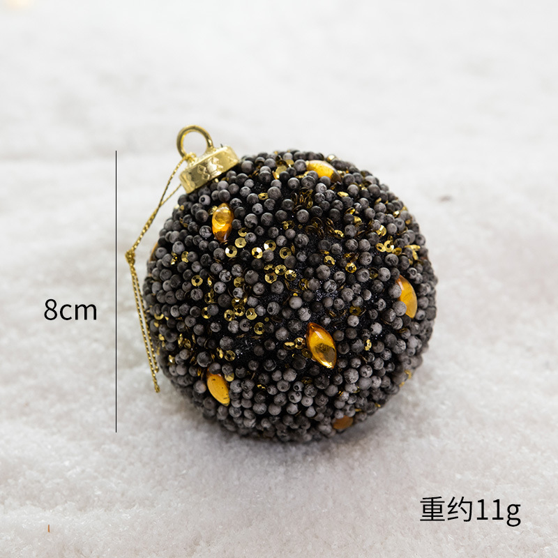 クリスマス装飾品クリスマスボール吊りボール彩色ボールクリスマスツリー吊り飾りカラーボールdiy部品配置|undefined