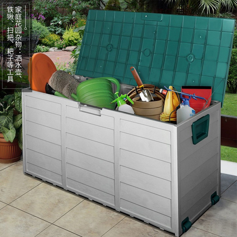 Sala de herramientas al aire libre, sala de almacenamiento, patio, jardín, balcón al aire libre, caja de herramientas de almacenamiento de artículos diversos, caja de almacenamiento impermeable y a prueba de humedad