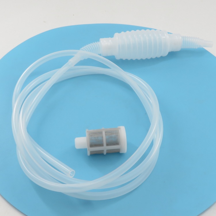 带前置滤网防堵过滤头虹吸管虹吸泵吸水器抽油器鱼缸换水过滤器