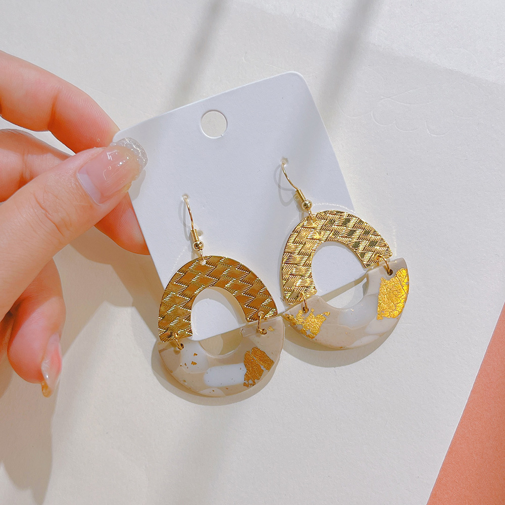 Daily Occasion 1 Pair Fashion Geometric Soft Clay Women's Drop Earrings