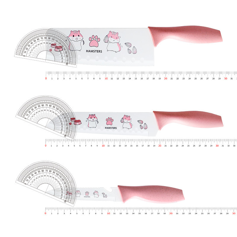 Kit de cuchillos de cocina para bebés 2 - en - 1 Kit de cuchillos de cocina de acero inoxidable