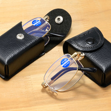 金属铁架折叠防蓝光老花镜 舒适看报清晰手机老人眼镜老视镜