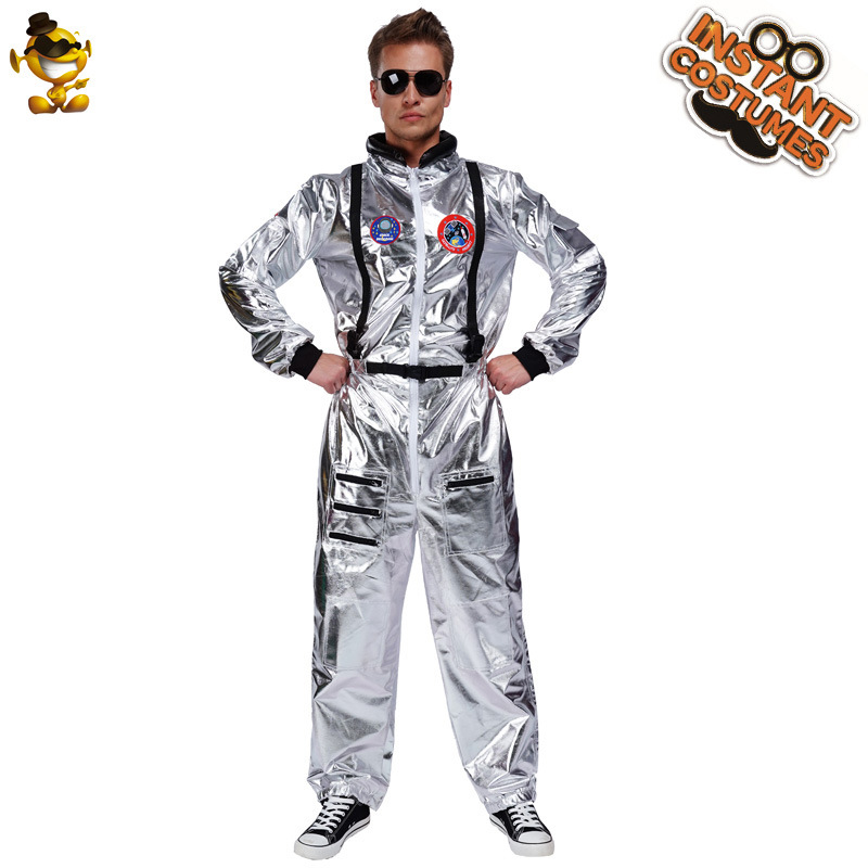 Pareja de hombres y mujeres adultos astronauta uniforme ventas transfronterizas ropa de Halloween astronauta ropa de fiesta lote