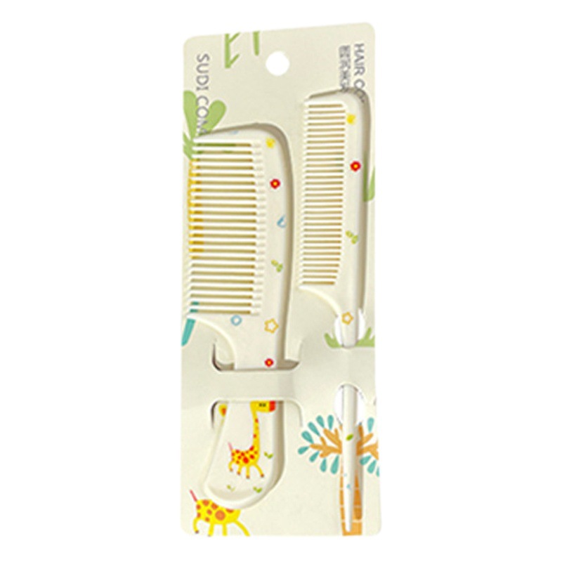 Animal de dibujos animados en Punta peine de cola peine de pelo largo portátil para niñas peine de pelo antiestático especial para niños peine de pelo denso de dientes finos