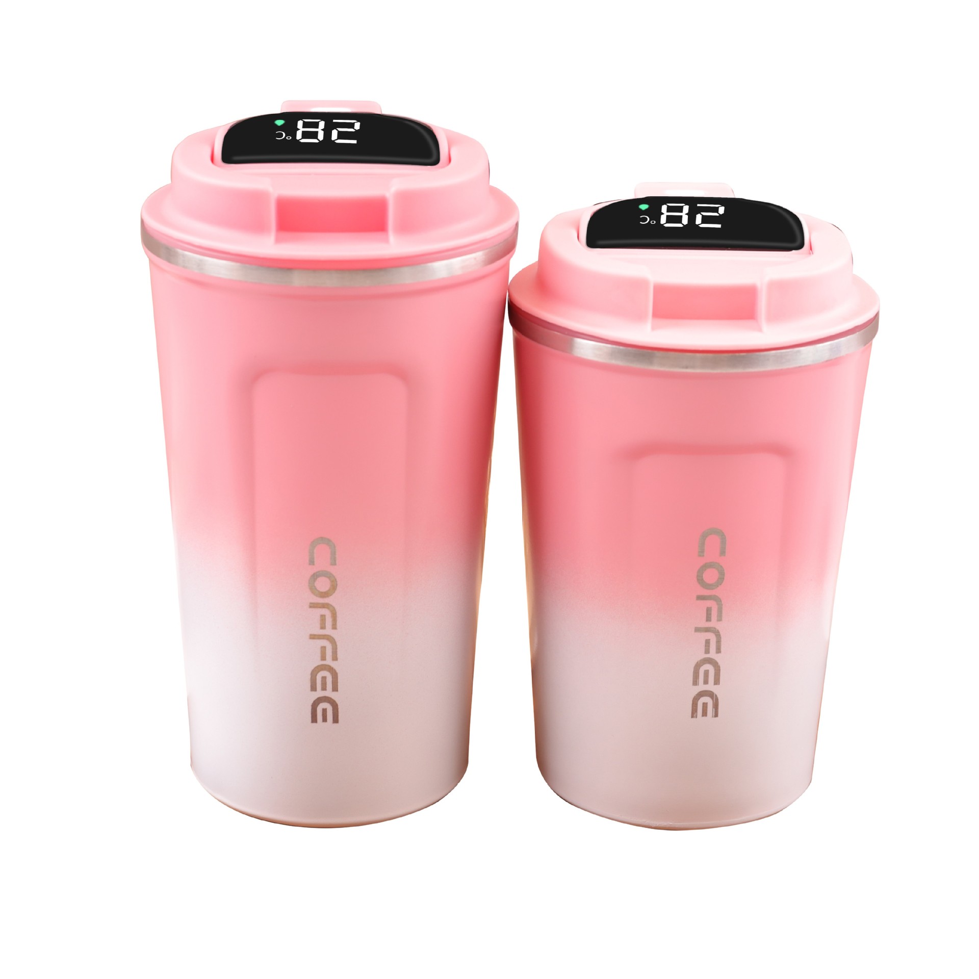 Ventas transfronterizas calientes de color gradiente 304 acero inoxidable solo puede aislar tazas de café portátiles al aire libre tazas de vacío de doble capa