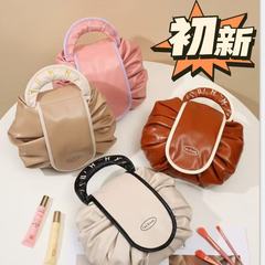 新しい怠惰な化粧品バッグ、大容量のポータブル収納バッグ、旅行用収納バッグ、巾着ポケット、防水トイレタリーバッグ