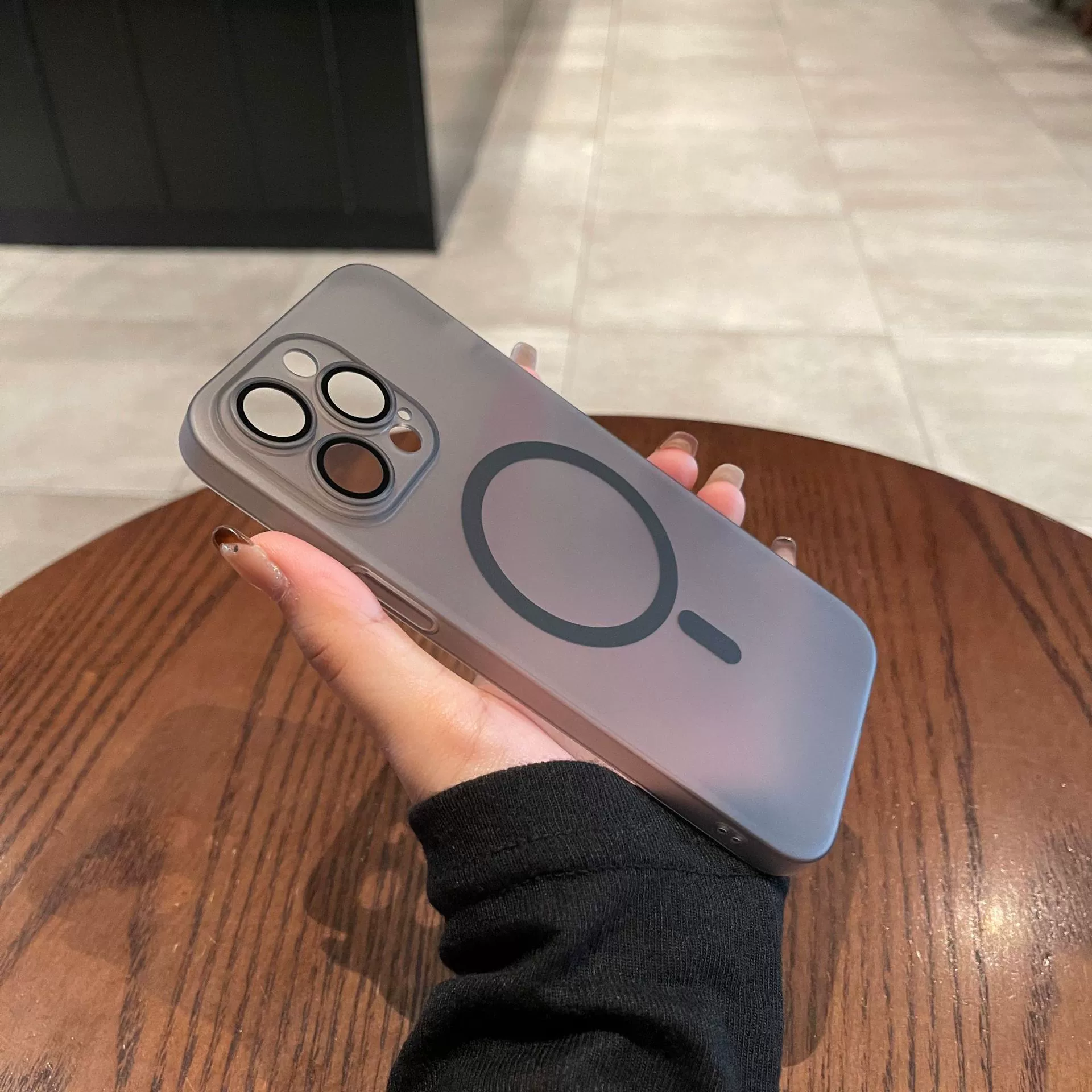 Круг Apple, совместимый чехол для телефона, iPhone 15, линза, матовый защитный чехол, iphone 15promax