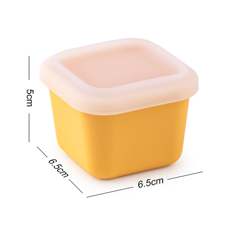 80ml/180ml パッションフルーツ包装箱 シリコン保存箱 離乳食サプリメント箱 ワンバイトアイスキューブ シングルアイスキューブ|undefined