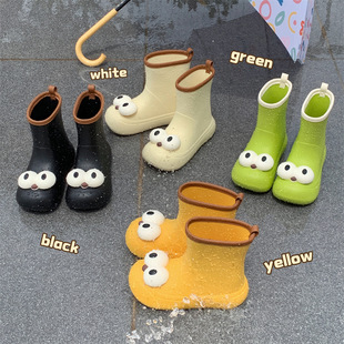 Youjian Ugly Cute Cartoon Rain Shoes Women's Outdoor Wear Student Adult Water Shoes Non-Slip Waterproof Rainy Day