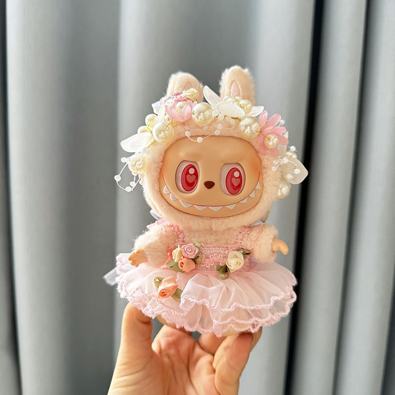 仅售衣服] 一二代钥匙扣La布布衣服挂件拉布布娃衣连衣裙珍珠发饰|undefined