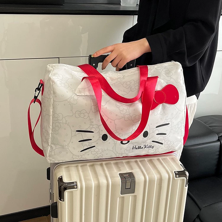 Hello Kitty, hello kitty, вместительная ручная летняя сумка в виде односторонней сумки с мультяшным принтом для спортзала