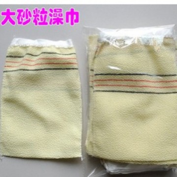 Fuertes toallas de baño de doble cara de una sola capa guantes de baño de alta calidad guantes de baño de arena fina para el hogar guantes de viaje toallas de baño