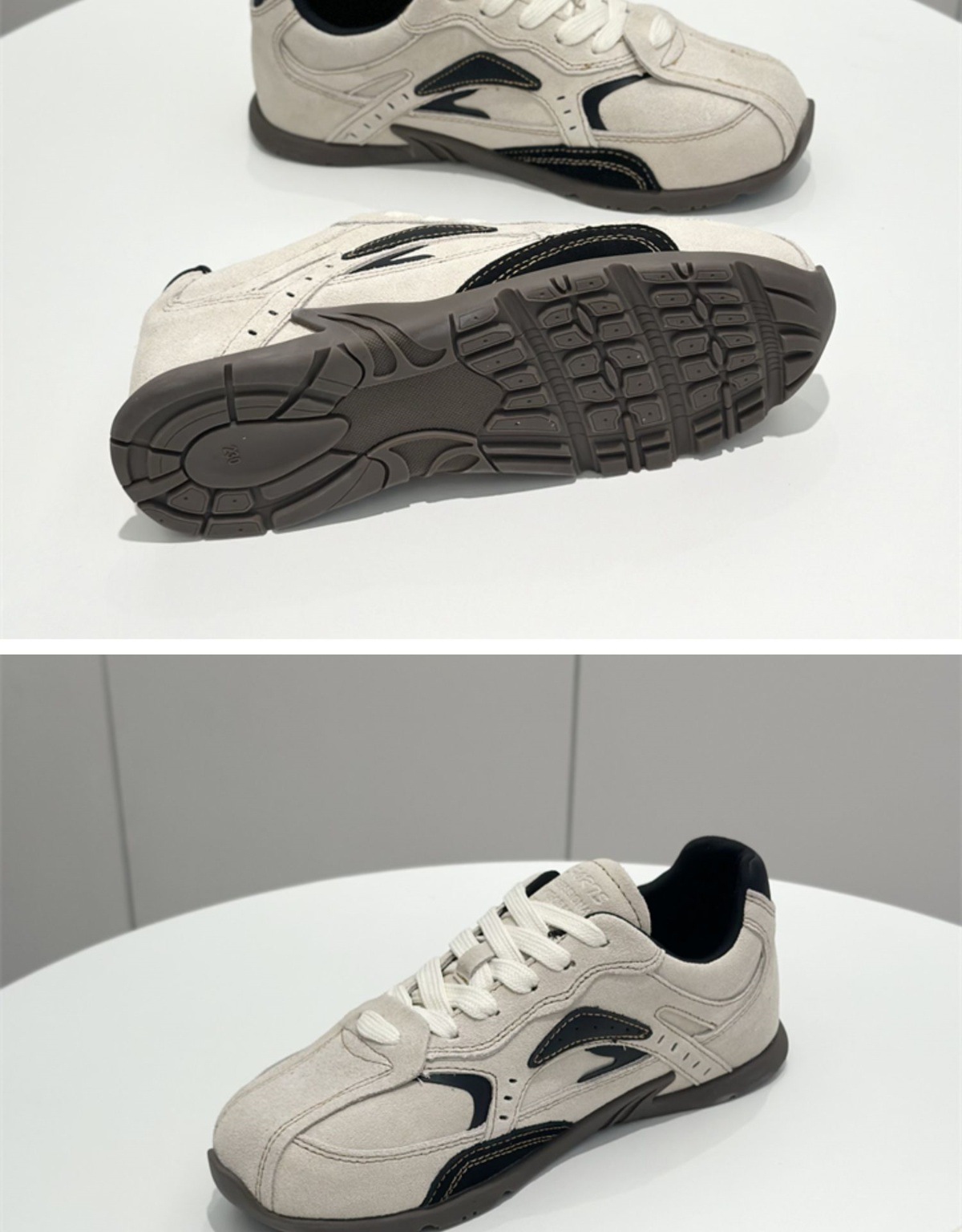 Shougu Forrest Gump Femmes 2024 Automne Nouveau Cuir Polyvalent Respirant Formation Plate Simple Chaussures À La Mode_voghion.com