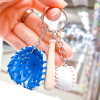 Baseball keychain, set, pendant, fashionable transport, souvenir, 2cm, 3 piece set, Birthday gift, three in one, wholesale