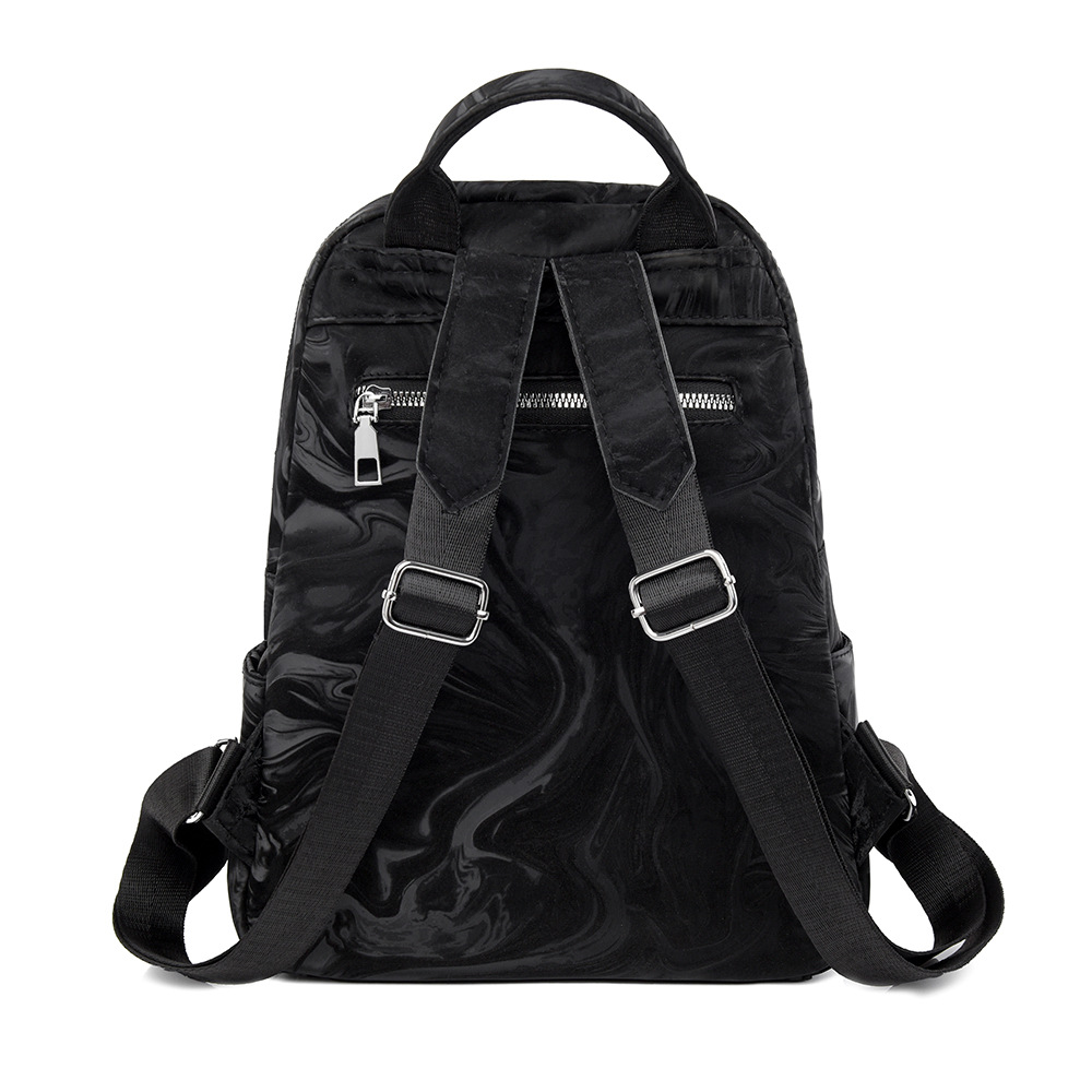 2024 nueva mochila de cuero suave para mujer de alta gama, mochila de viaje de gran capacidad a prueba de agua simple de moda