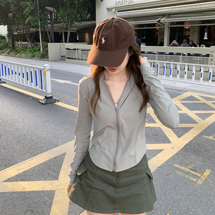 防晒衣女连帽防晒新款上衣修身显瘦和防晒服运动外套 …