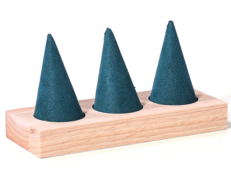 1 Piece Solid Wood Flannel Cute Modern Style Geometric Jewelry Display display picture 6