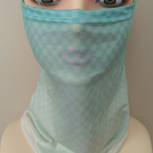 Women's Gradient Ice Silk Face Mask Breathable Uv Protection Veil_voghion.com
