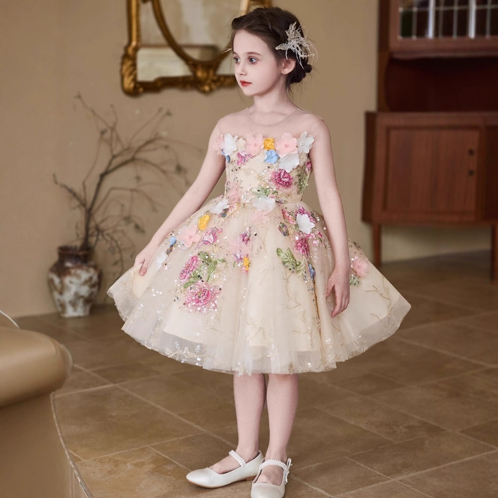 Dress, fairy small princess costume, piano, children's suit, Birthday gift 2