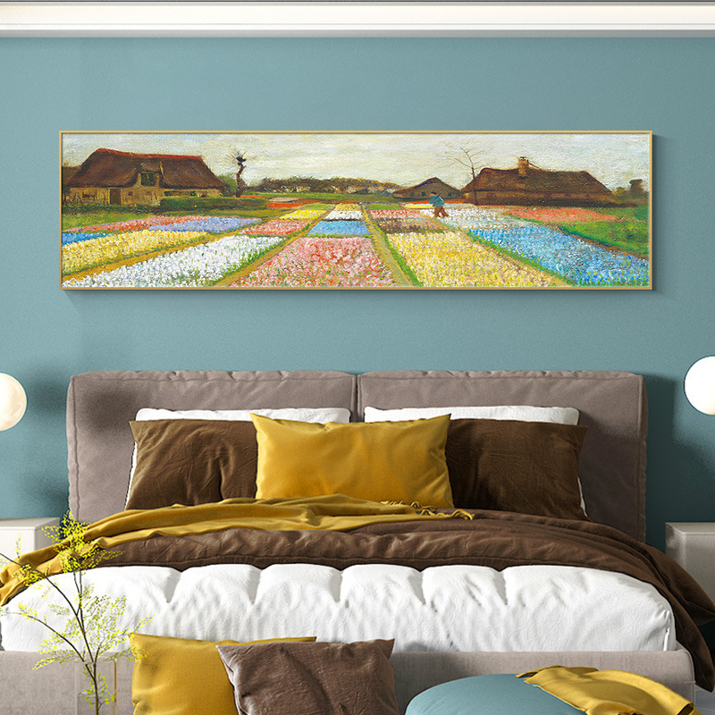 深圳大芬油画村现代挂画卧室床头装饰画梵高名画主卧房间墙面壁画|undefined