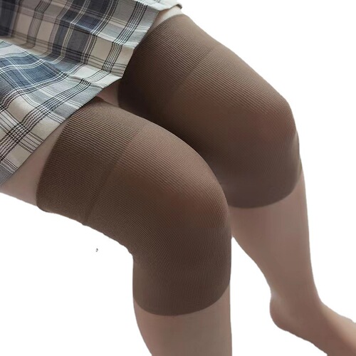 Colored cotton stockings, air conditioning knee pads, fat plus stockings, non-removable silk, anti-snagging, ultra-thin skin stockings, beautiful leg socks, sexy and high