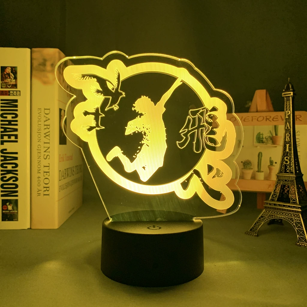 Акриловая ночная LED-лампа с волейболом, минифигура, 3D, подарок на день рождения