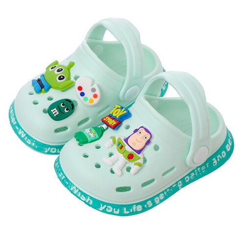 Children's Croc Shoes Summer Buzz Lightyear Cartoon Slippers Home Furnishing Girls Baby Little Boys Non-Slip Sandals for Outerwear