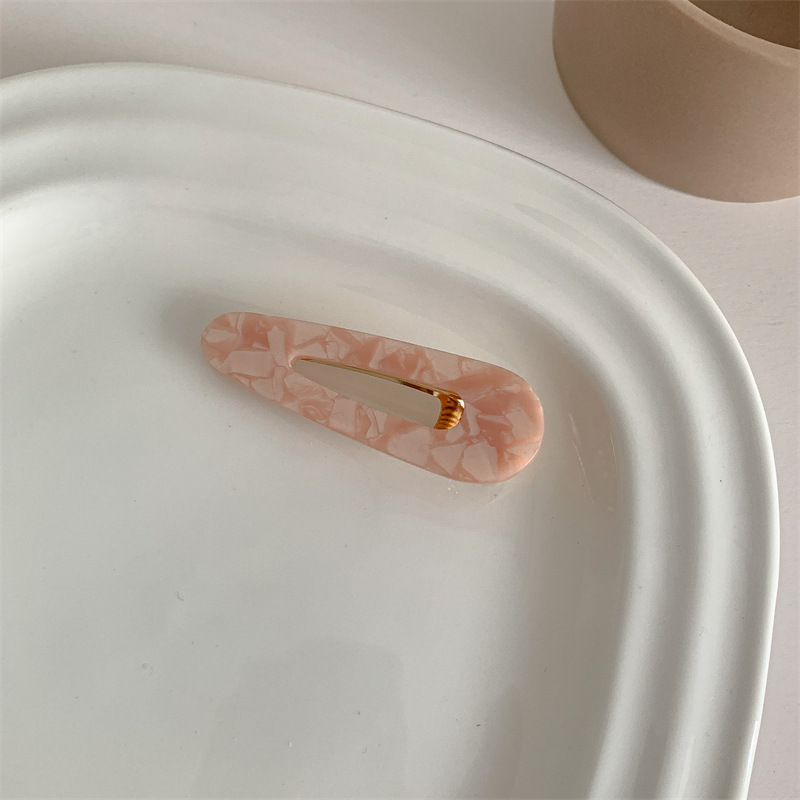 粉色大理石水滴款