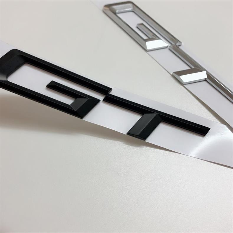 Suitable for BMW GT emblem, 5 Series, 3 Series GT, rear emblem, 330i, 535i, 320i, 535i, letter car sticker, black car emblem