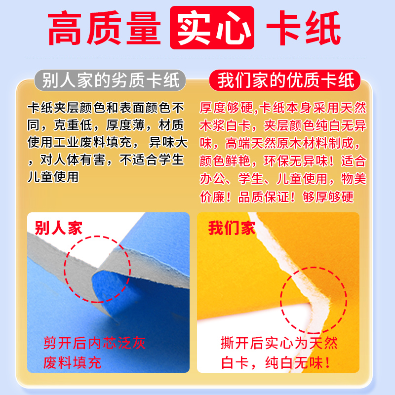 200g cartón de color 4 abertura cartón duro engrosado 20 tarjetas de felicitación de pintura DIY hechas a mano para estudiantes de jardín de infantes