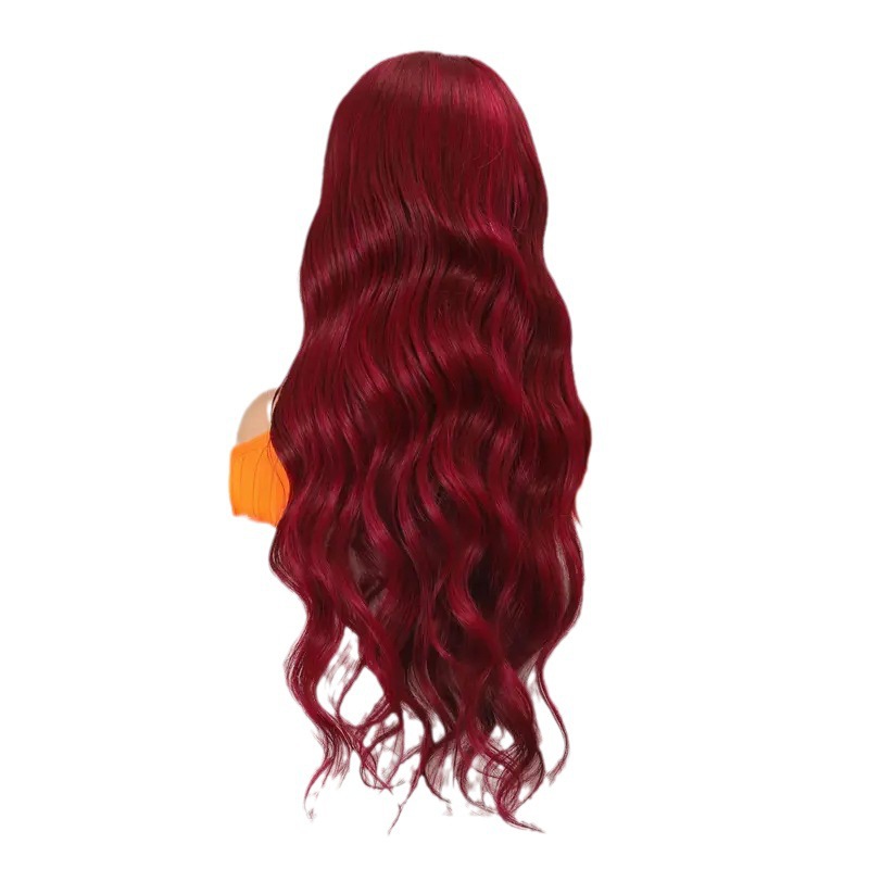 Europa y los Estados Unidos ondas de cabello rizado largo de encaje frente a África ondas de venta cruzada de pelucas calientes