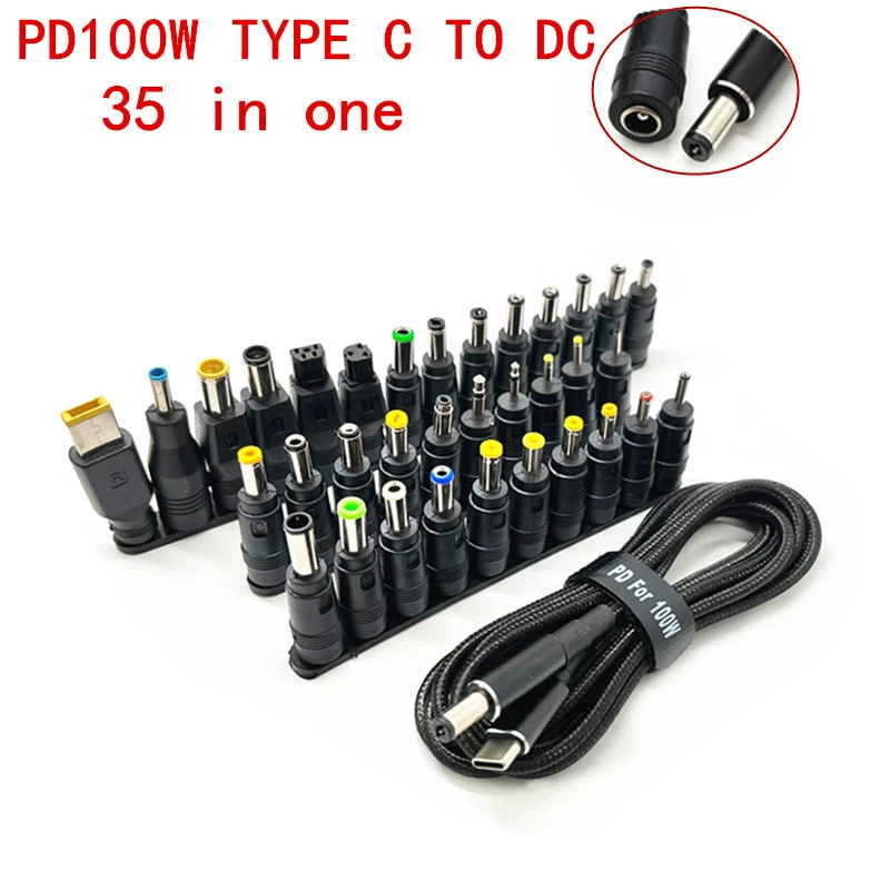 Линия триггера активации быстрой зарядки 20VPD Многофункциональная линия адаптера Typec-DC 100 Вт с 34 линиями приманки