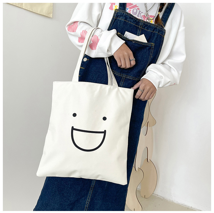 Women's Large Canvas Cartoon Classic Style Zipper Canvas Bag display picture 45