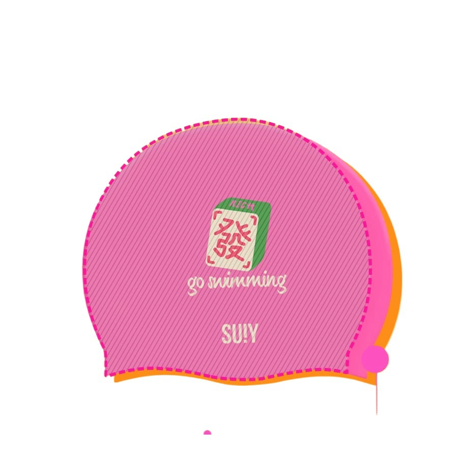 Swimming cap with high appearance value 2025 new style for women, silicone, non-constricting, long hair, specially designed to increase waterproof, large head circumference