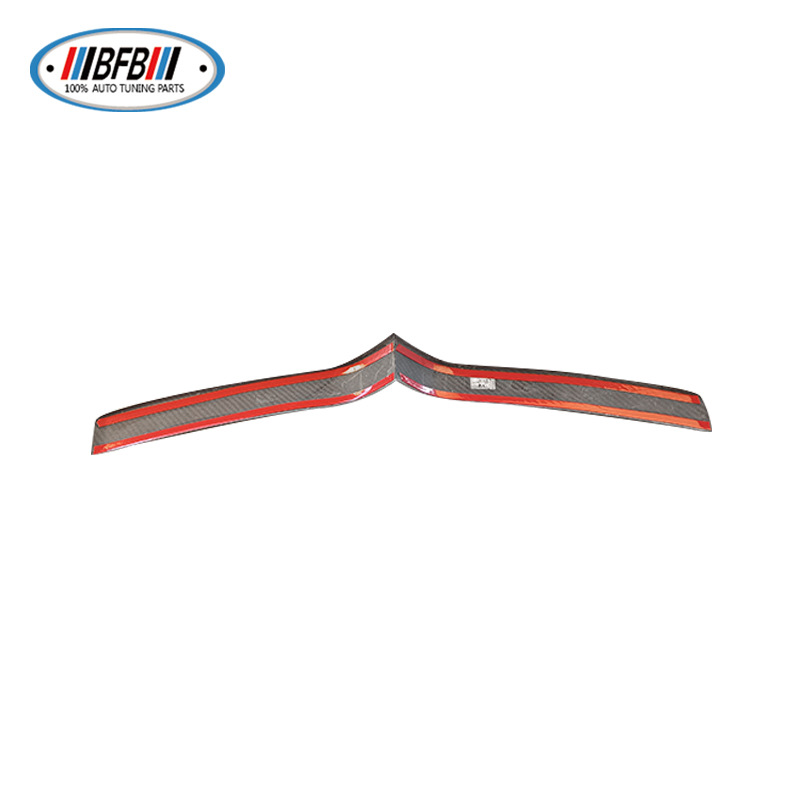 100% Real Carbon Fiber Matte Front Lip Mesh Trim Frame for 14-21 Tesla Model S - Carbon Fiber Mesh Grille Strip