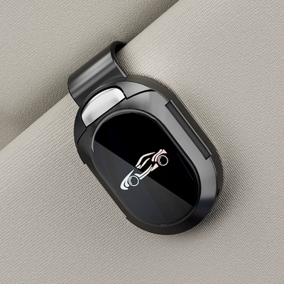 Shankedao/跨境车载多功能眼镜夹墨镜支架汽车遮阳板收纳夹 – Car Glasses Clip/Bill Clip - white-customized-car-logo