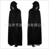Черный плащ для детей и взрослых, xэллоуин