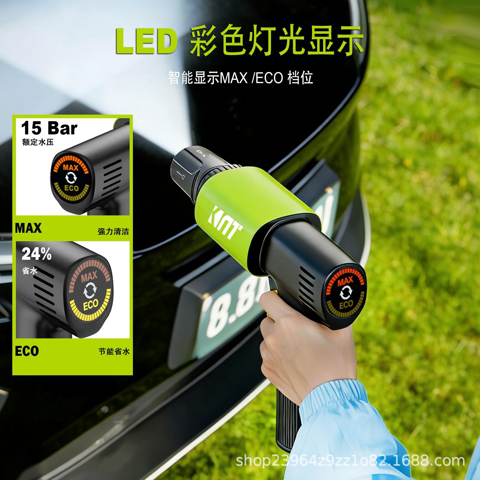 Wholesale Foldable Handle-Type Wireless High-Pressure Cleaning Machine with Led Light, 2600Mah Lithium Battery, Long Battery Life of 60 Minutes