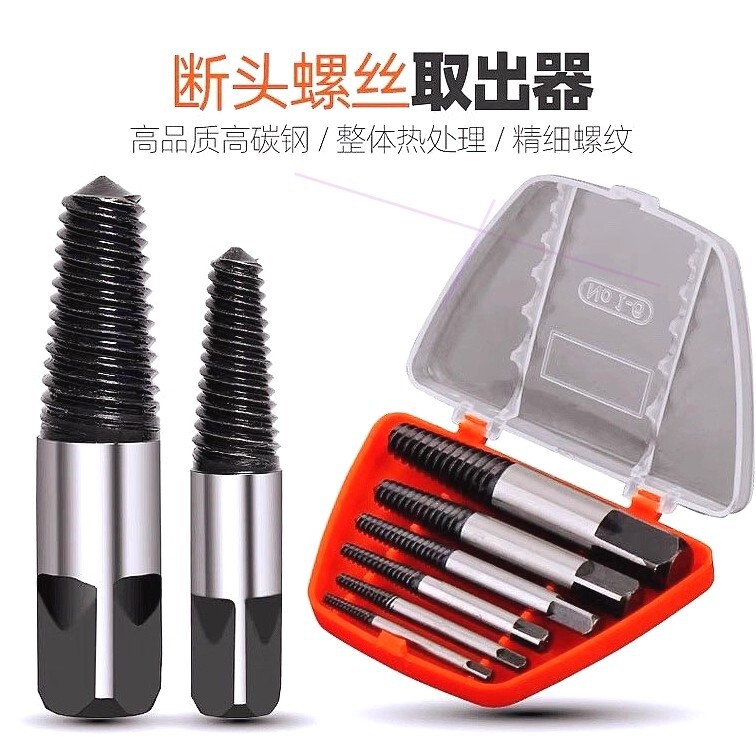 Broken Head Screw Extractor Puller to Remove Broken Bolts and Nuts Small Set Screwdriver to Remove Screws Household Tools