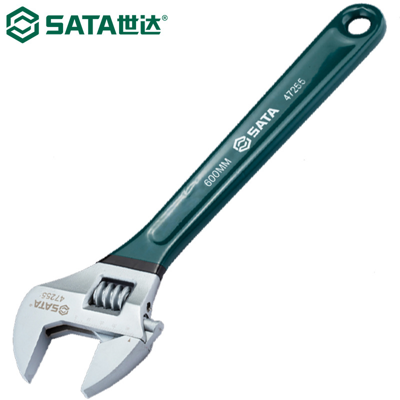 世达47255活动扳手沾塑柄欧式活络扳手活开口扳手24英寸600mm