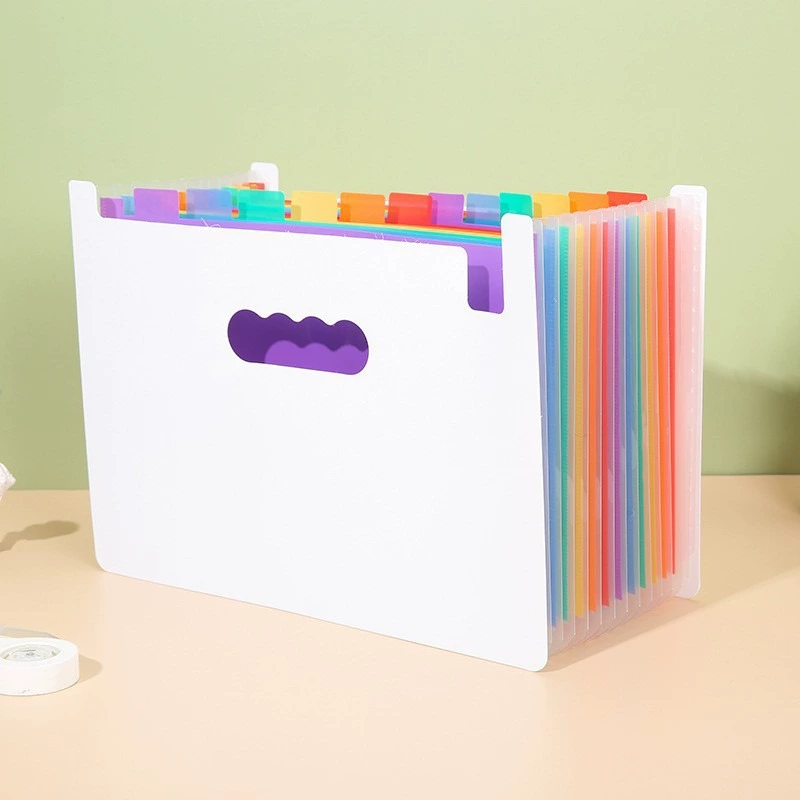 Rainbow organ, multilayer organizer bag for folders, table storage bag, new collection, classification