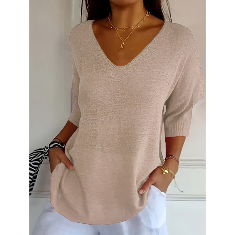 2026 Autumn and Winter Cross-Border Foreign Trade New Lightweight Women's Soft Knitted Sweater