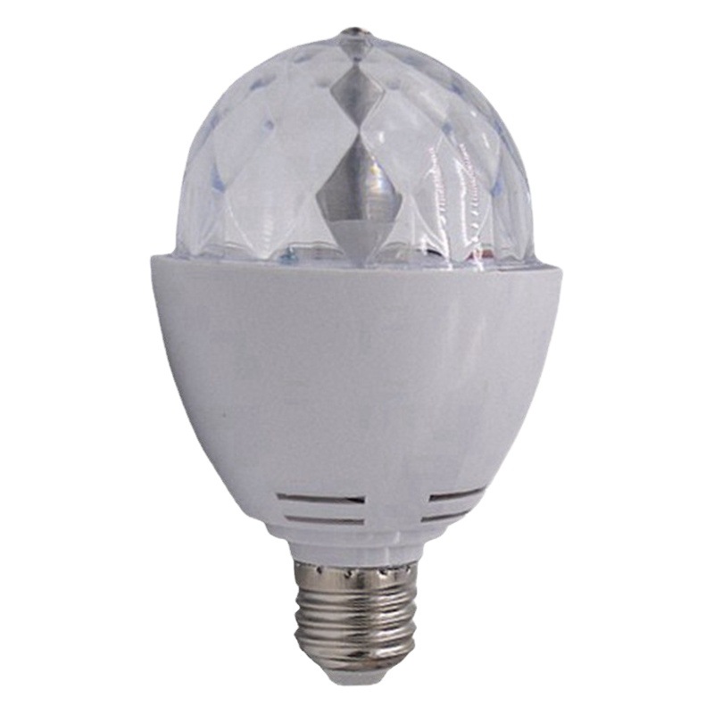 LED de colores giratoria bombilla 3W colorido BOLA MÁGICA bombilla de color hogar etapa lámpara de color KTV luz de la barra de luz DJ